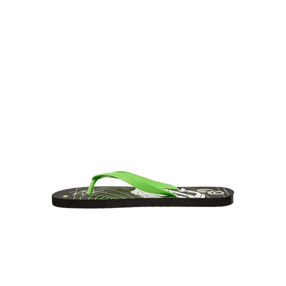 Rick & Morty Men's Flip-Flops, Size 11, Comfort Fit, Green/Black, Slip-on, Thong - Picture 3 of 5